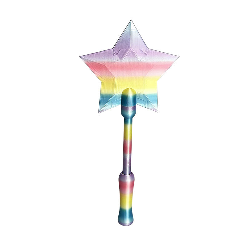 Magic Glow LED Star Wand – 7 Color Light-Up Star Wand with Card Slot, Lightweight Handheld Party & Costume Accessory