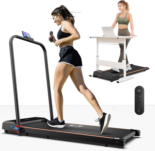 Petys Walking Pad Foldable Under-Desk Treadmill – Quiet 2.5HP Motor, Up to 6 km/h, Home & Office Use