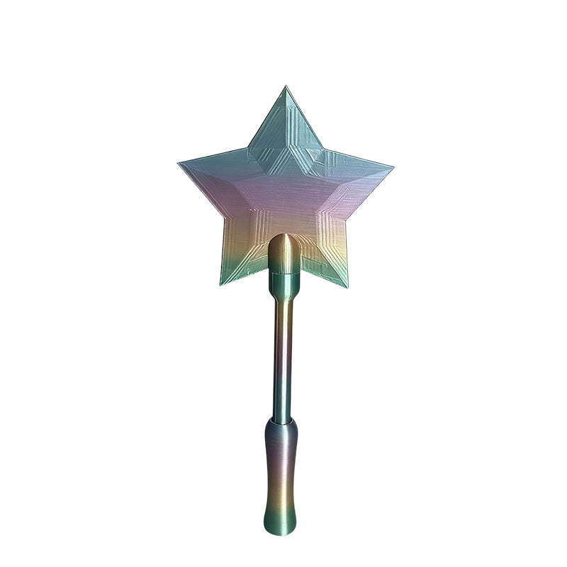 Magic Glow LED Star Wand – 7 Color Light-Up Star Wand with Card Slot, Lightweight Handheld Party & Costume Accessory