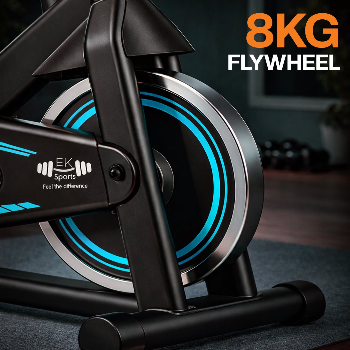 Exercise Bike Cardio Cycle Indoor Training LCD Screen 8KG-10Kg Flywheel Optional Fitness Gym