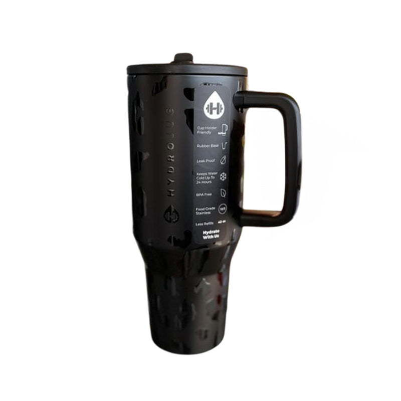 40oz & 32oz Stainless Steel Insulated Tumbler with Handle and Straw – Leakproof Travel Mug for Hot & Cold Drinks