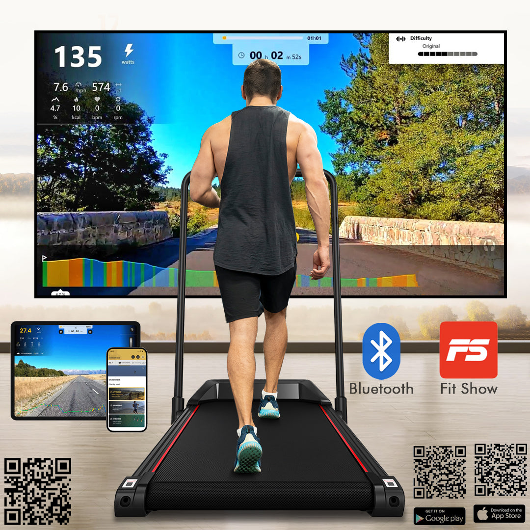 Walking Pad – Foldable Under Desk Treadmill, 12 Km/h, Home & Office Fitness