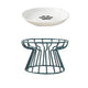 Ceramic Cat Bowl with Metal Stand