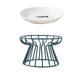 Ceramic Cat Bowl with Metal Stand