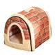 Indoor Cat House & Dog Bed Cave – Foldable Pet Hideaway