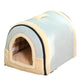 Indoor Cat House & Dog Bed Cave – Foldable Pet Hideaway