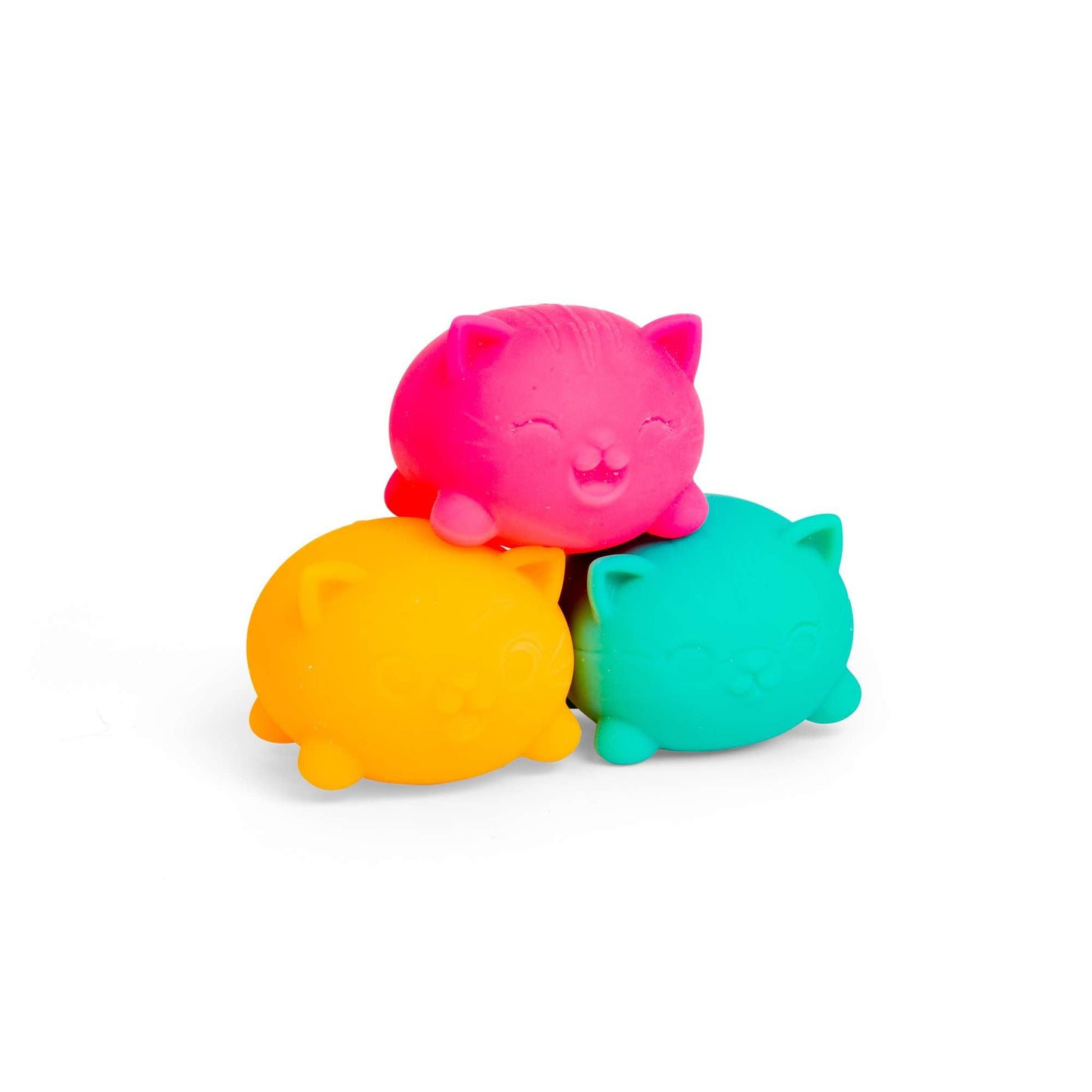 NeeDoh Teenie Cool Cats Classic Groovy Kitten Shaped Squishy 3 Pack