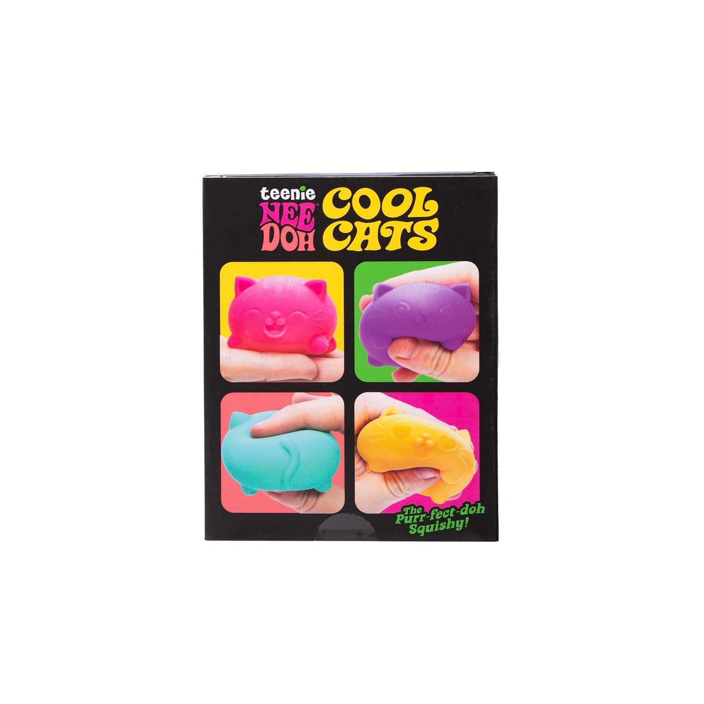 NeeDoh Cool Cats Teenie Velvet Squeeze Mini Cat Fidget Toy 4 Pack