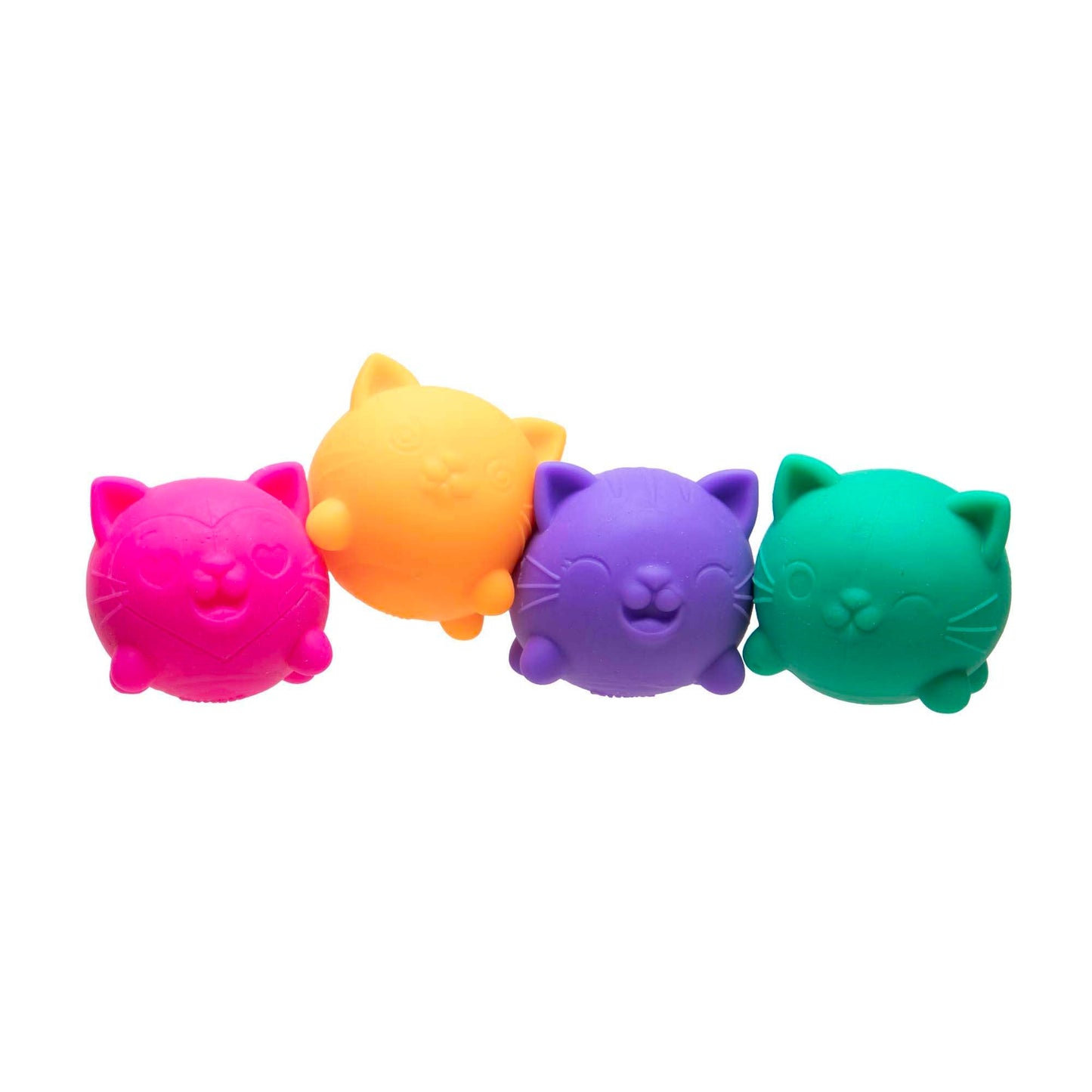 NeeDoh Cool Cats Teenie Velvet Squeeze Mini Cat Fidget Toy 4 Pack