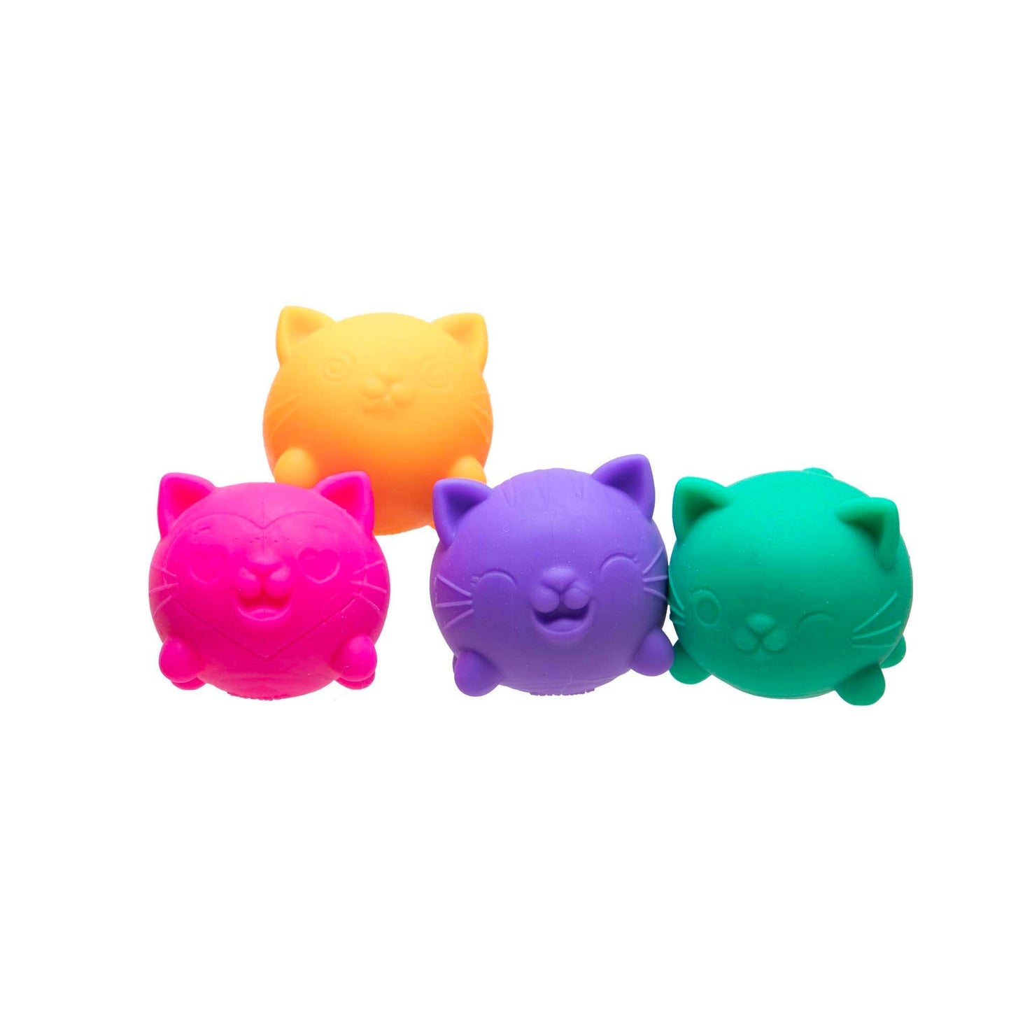 NeeDoh Cool Cats Teenie Velvet Squeeze Mini Cat Fidget Toy 4 Pack