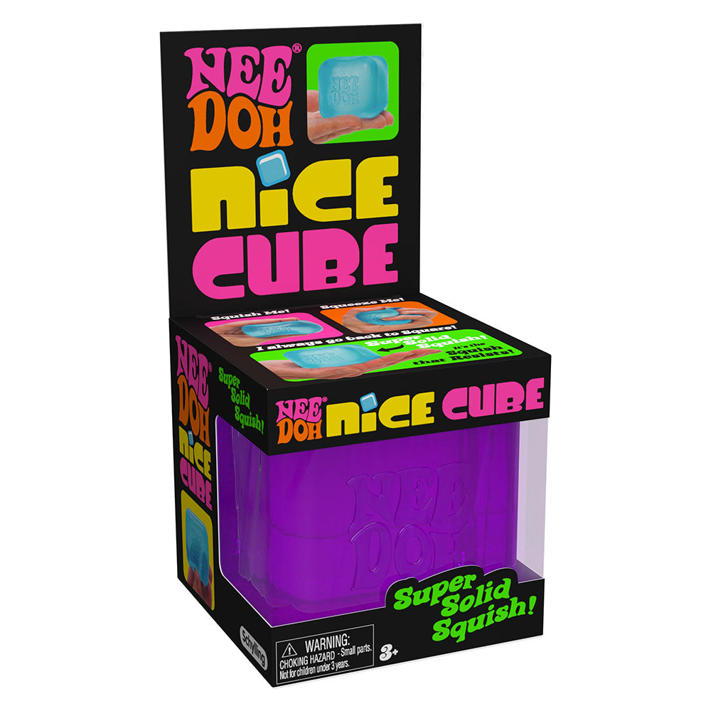 NeeDoh Nice Cube Super Solid Squish Stress Relieving Fidget Toy