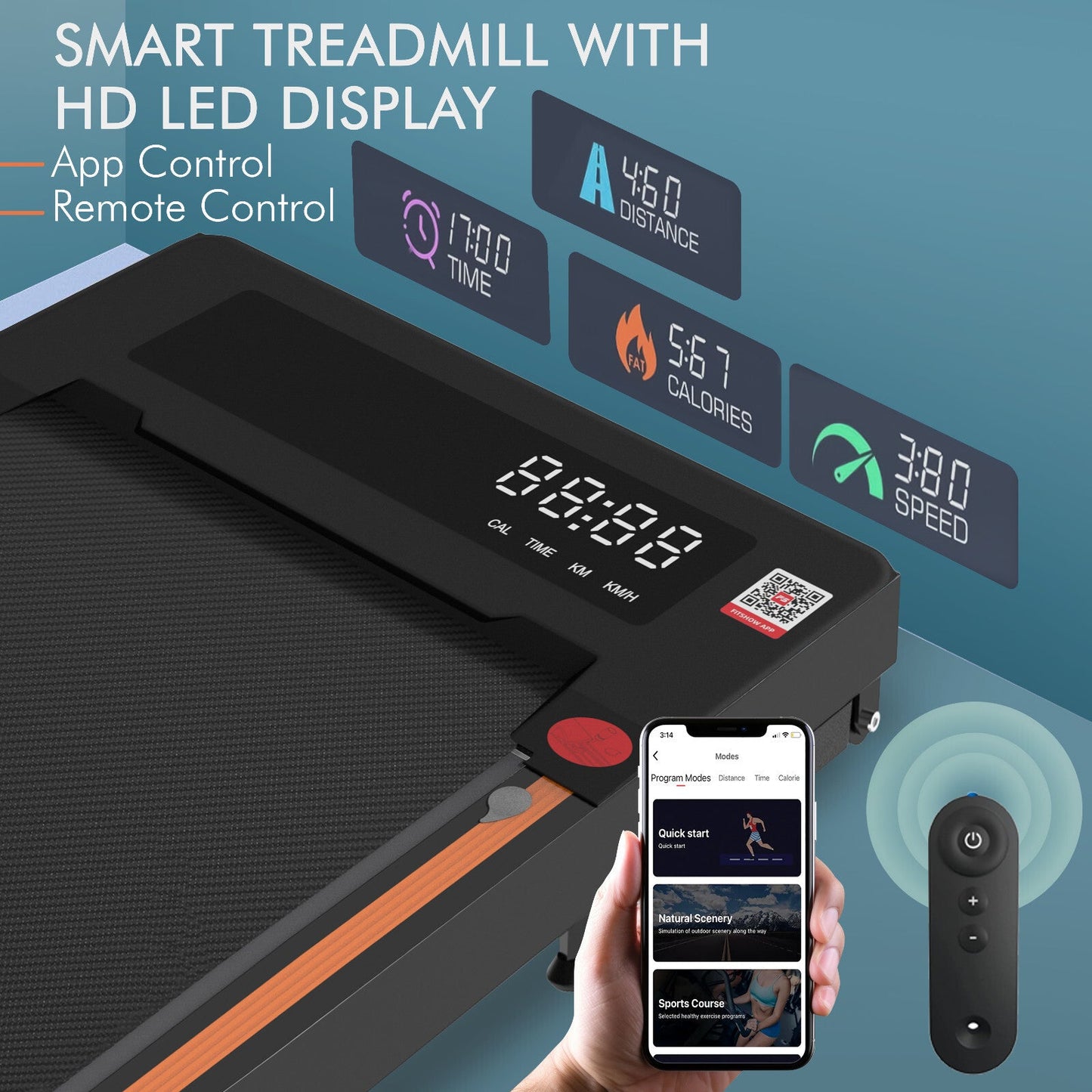 Petys Walking Pad Foldable Under-Desk Treadmill – Quiet 2.5HP Motor, Up to 6 km/h, Home & Office Use